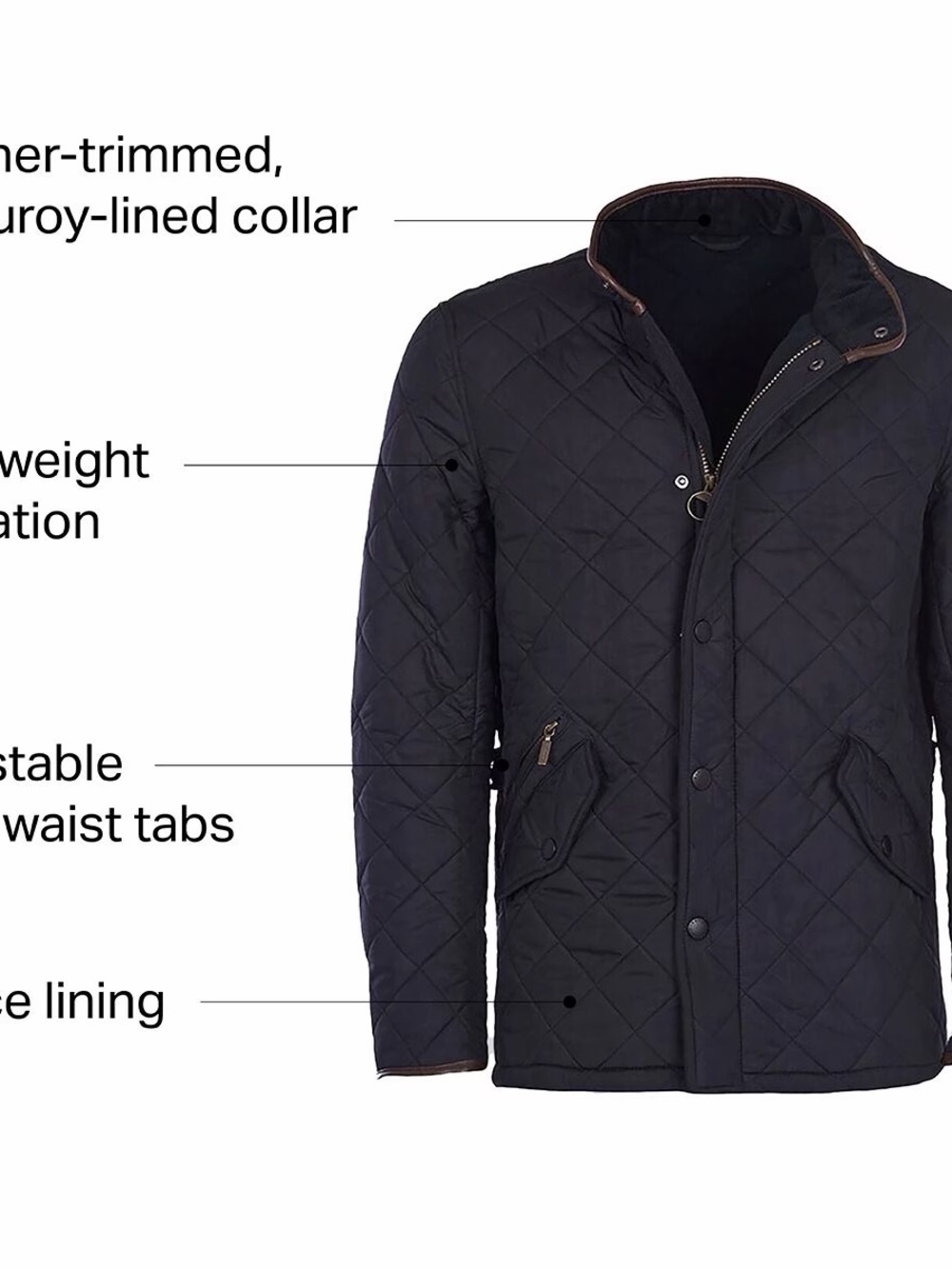 Barbour Dark Green Quilted Lightweight Jacket - Picture 15 of 16
